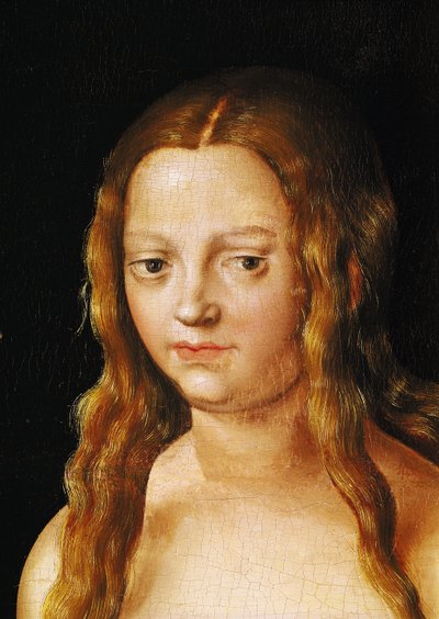 Adamo ed Eva, dettaglio della testa di Eva (dettaglio) da Lucas Cranach the Elder